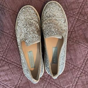 Betsy Johnson Sparkly Slip Ons
